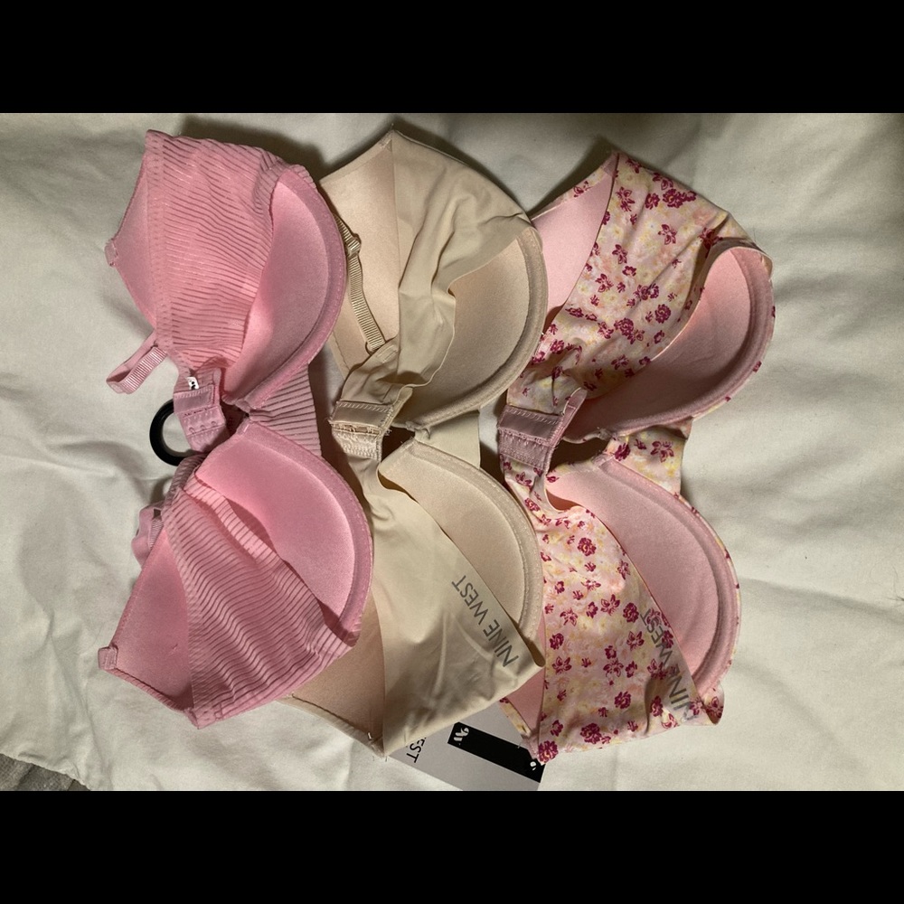 NWT! Nine West 3 pack bras. 38C - Picture 4 of 5